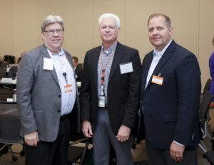 From left, Inaugural Industry Council Chair Michael McQuade (United Technologies Corporation), ECP Director Doug Kothe, and Current Chair Dave Kepczynski (General Electric)
